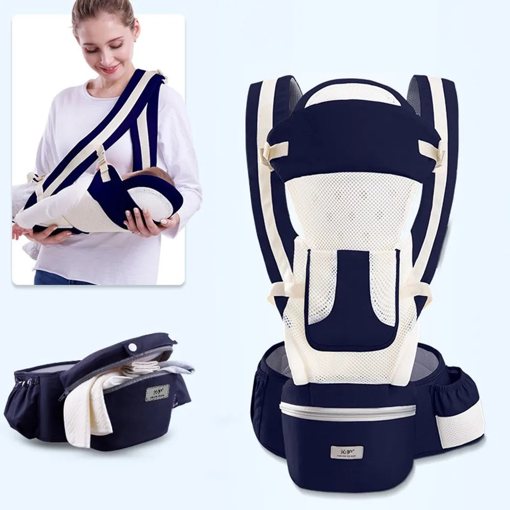 Hands-Free Baby Backpack – Ergonomic Hipseat Carrier