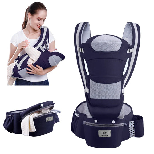 Hands-Free Baby Backpack – Ergonomic Hipseat Carrier