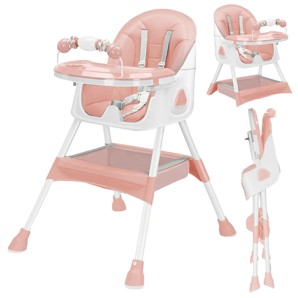 Foldable Baby High Chair – Safe, Comfy & Easy Mealtime