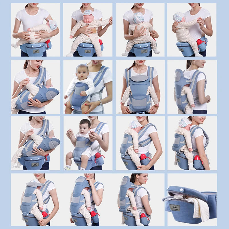 Hands-Free Baby Backpack – Ergonomic Hipseat Carrier