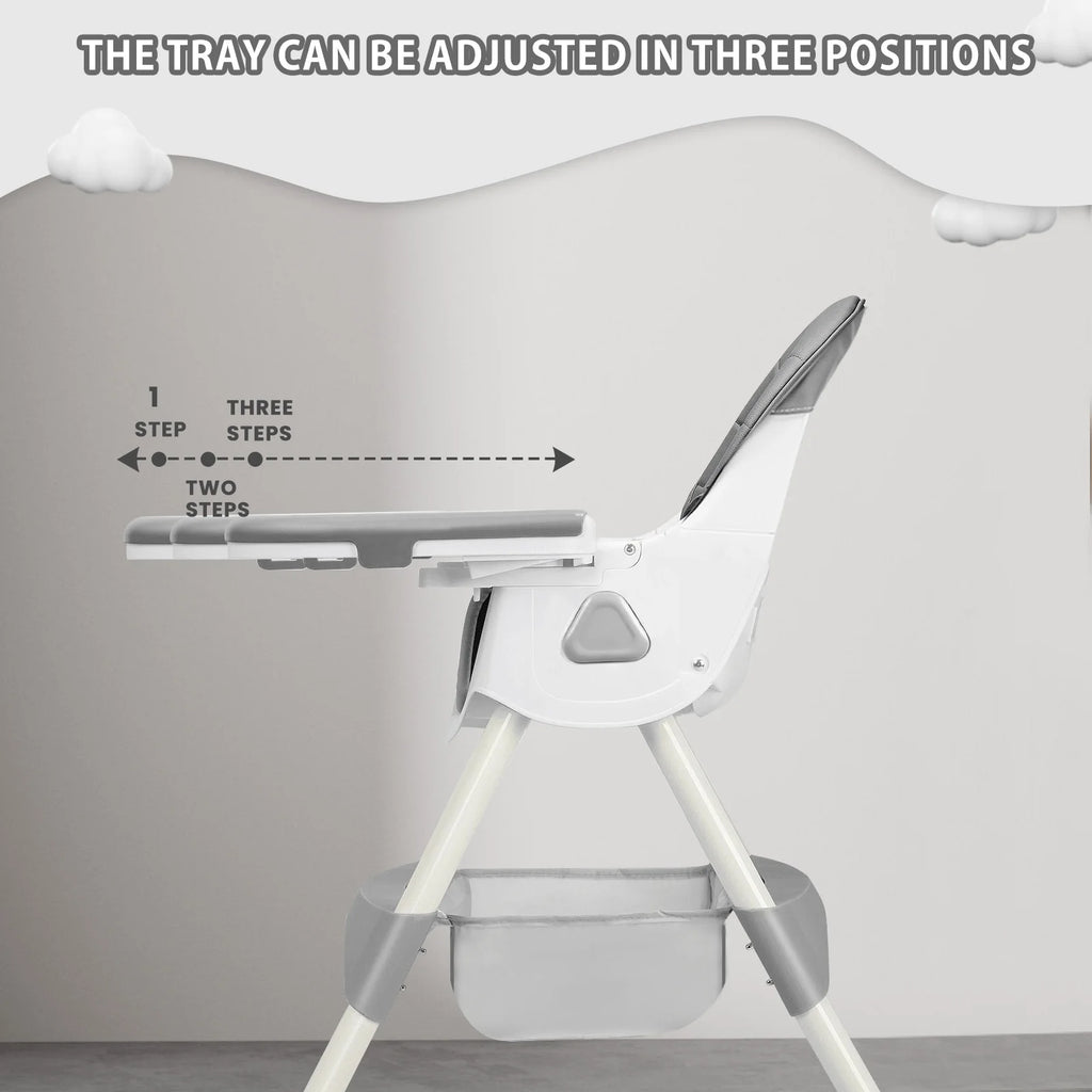 Foldable Baby High Chair – Safe, Comfy & Easy Mealtime