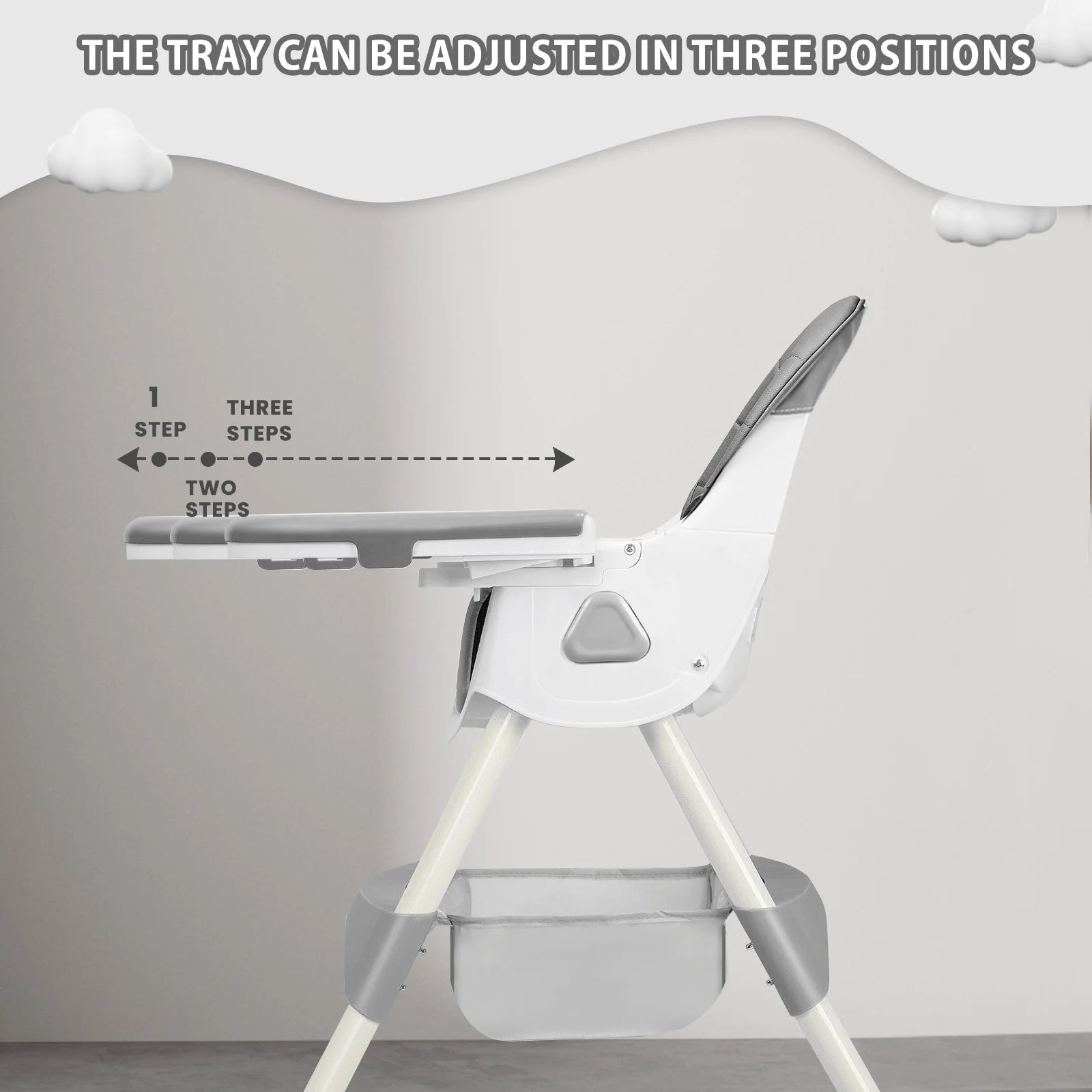Foldable Baby High Chair – Safe, Comfy & Easy Mealtime