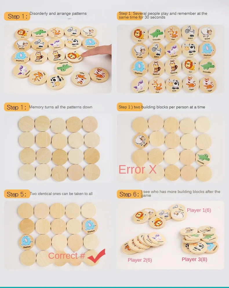 Kids Thinking Game – Montessori Pattern Matching Toy