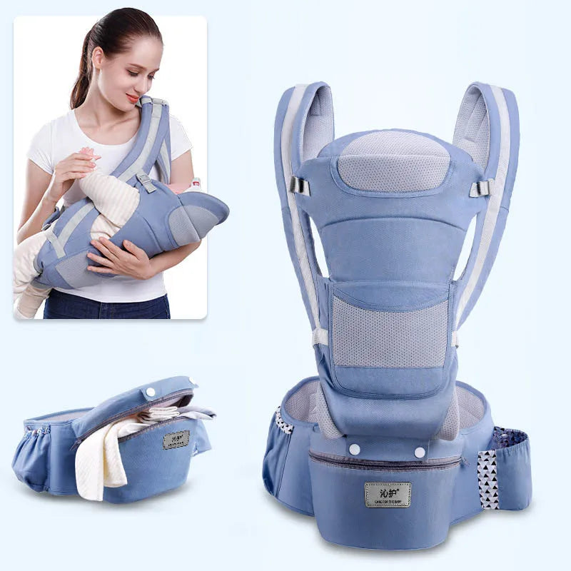 Hands-Free Baby Backpack – Ergonomic Hipseat Carrier