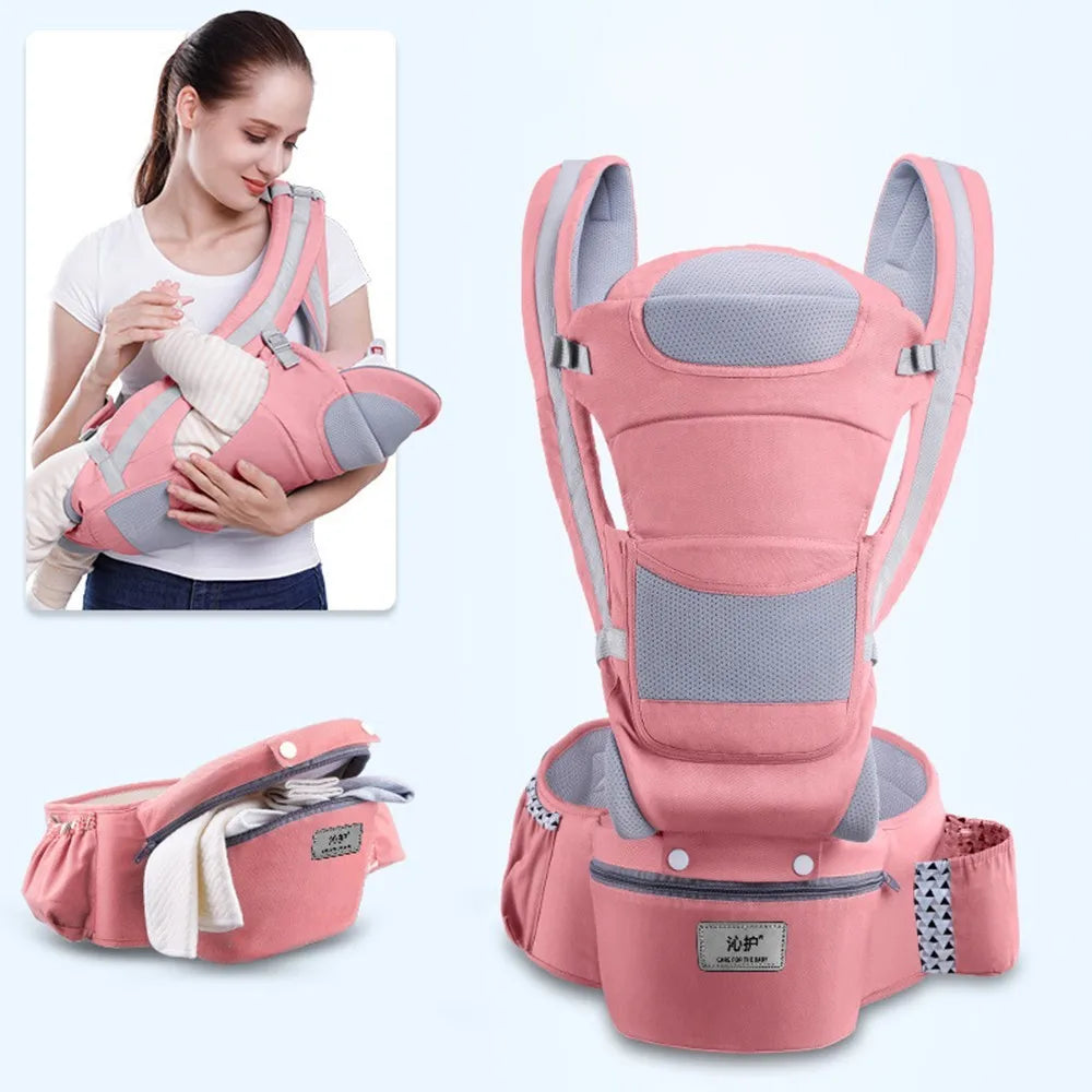 Hands-Free Baby Backpack – Ergonomic Hipseat Carrier
