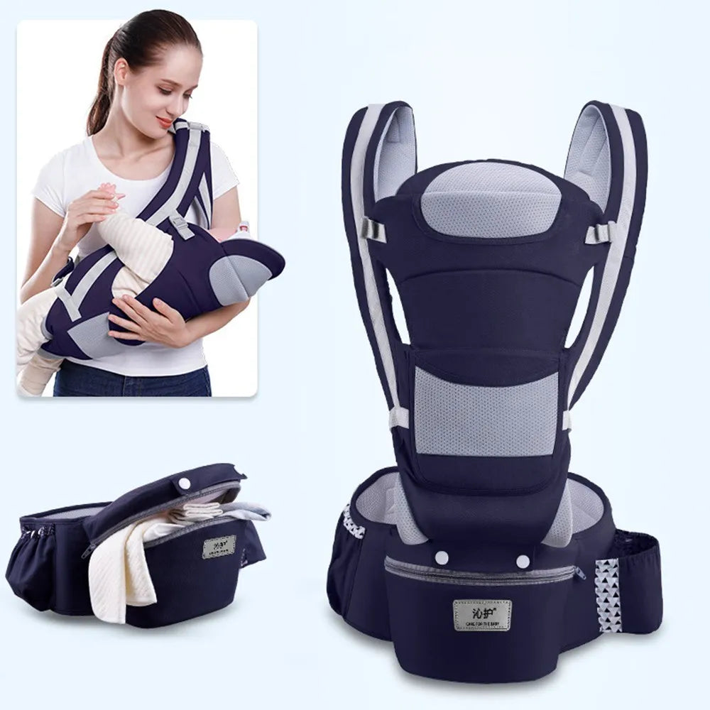 Hands-Free Baby Backpack – Ergonomic Hipseat Carrier