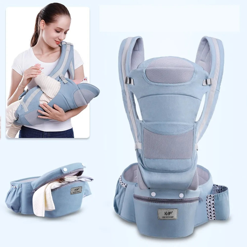 Hands-Free Baby Backpack – Ergonomic Hipseat Carrier